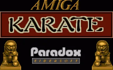 Amiga Karate screen shot title